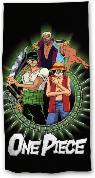 Image du produit Aymax ONE PIECE - Luffy & Zorro - Serviette de Plage 100% Coton 70x140cm (100 x 140 cm)