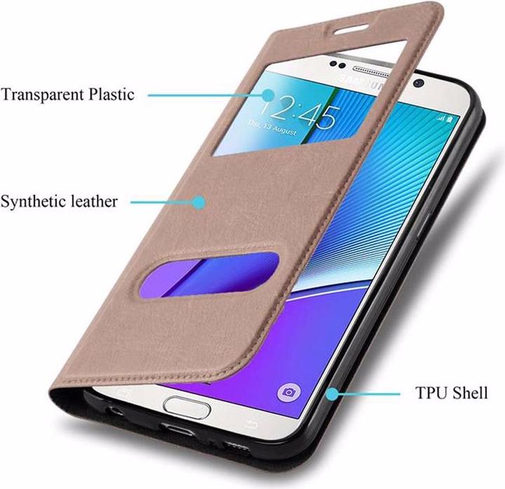 Image du produit Cadorabo Book avec couverture View à double fenêtre (Samsung Galaxy Note 5)