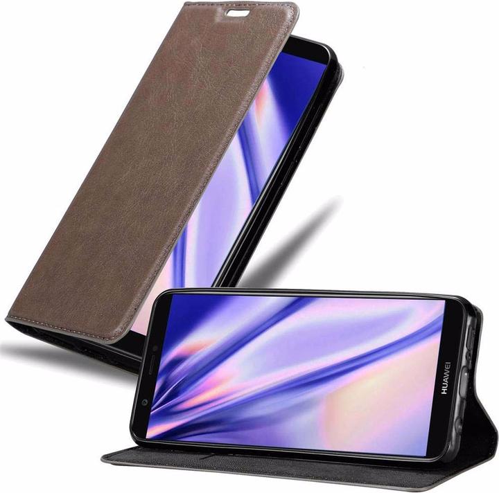 Immagine prodotto Cadorabo Copertina magnetica invisibile del libro (Huawei Enjoy 7S, Huawei P Smart (2018))