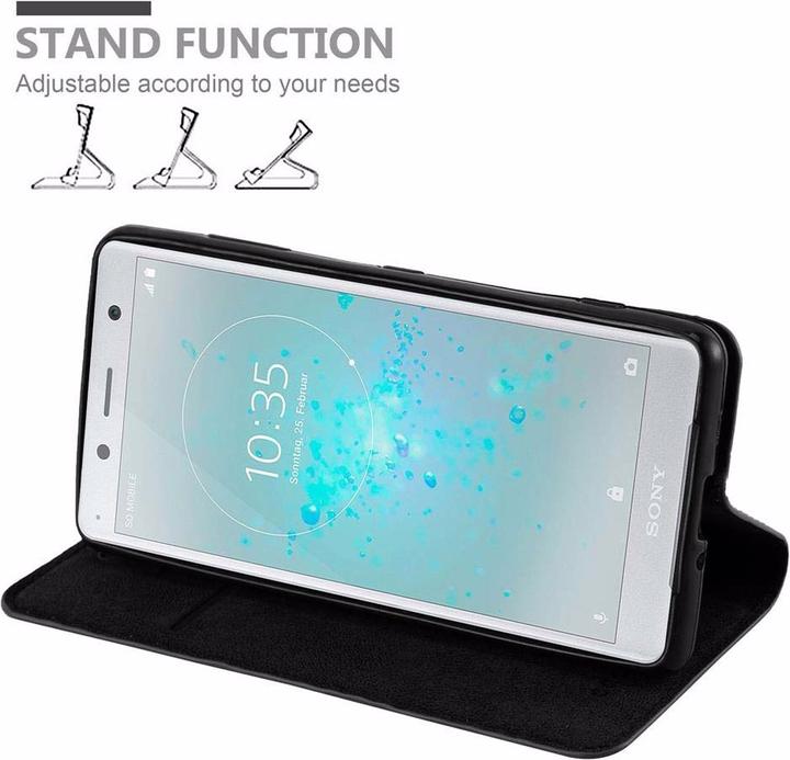 Actual product image Cadorabo Book Invisible Magnet Cover (Sony Xperia XZ2 Compact)