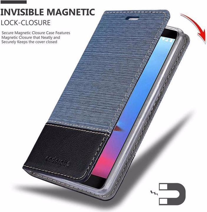 Produktbild Cadorabo Book Jeans Optik Cover (ZTE Blade V9)