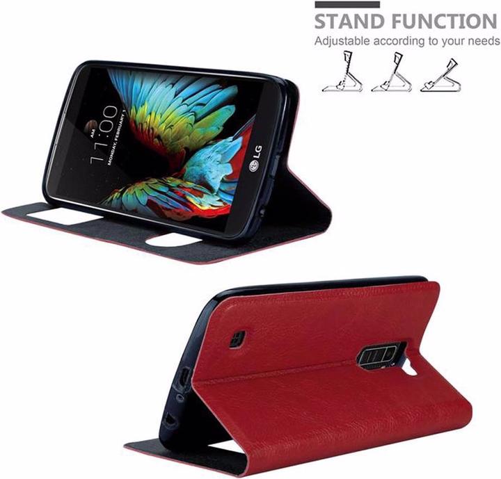 Actual product image Cadorabo Book with View double window cover (LG K10)