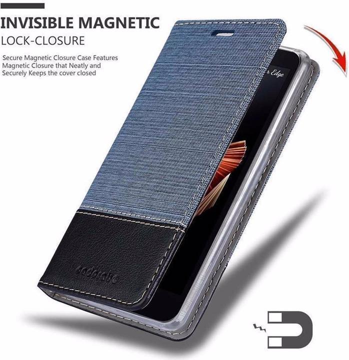 Produktbild Cadorabo Book Jeans Optik Cover (LG X Screen)