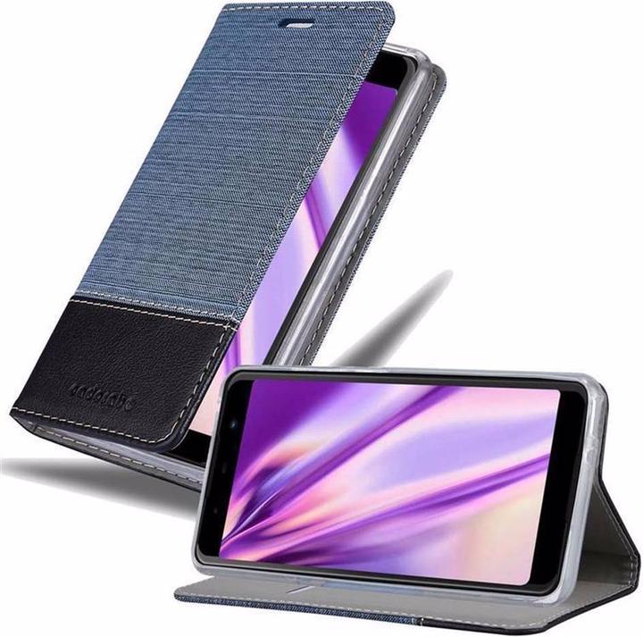 Produktbild Cadorabo Book Jeans Optik Cover (Wiko View Max)