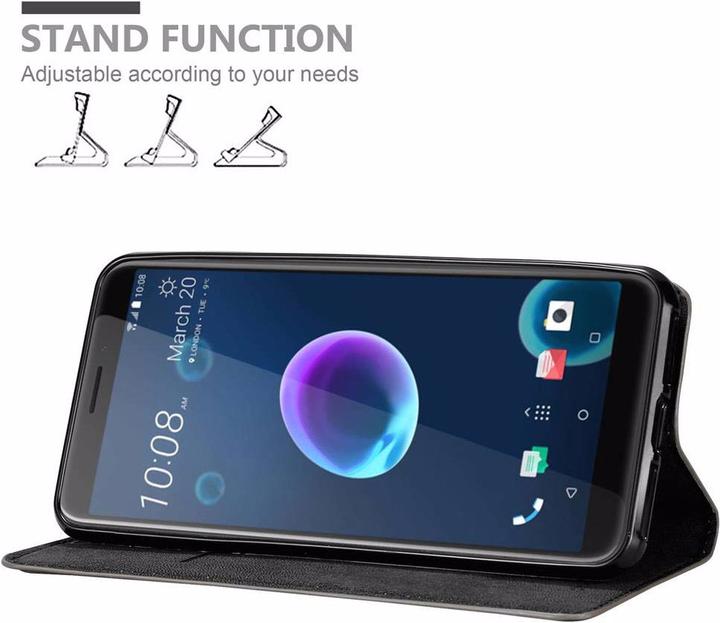 Produktbild Cadorabo Book Invisible Magnet Cover (HTC Desire 12)