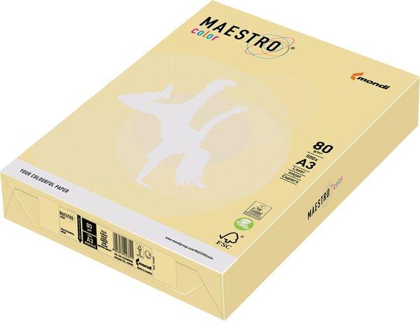Maestro Color Copy paper A3 80g 500 sheets yellow (80 g/m², 500 x, A3)