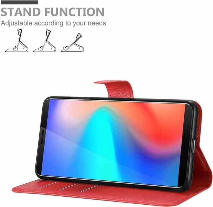 Actual product image Cadorabo Book with stand function cover (Samsung Galaxy J3 Pro)