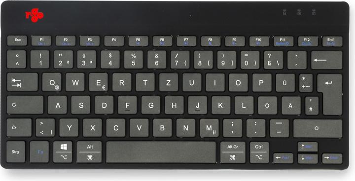 Actual product image R-Go Tools R-Go Compact Break ergonomic keyboard, QWERTZ (DE), bluetooth, black (DE, Wireless)