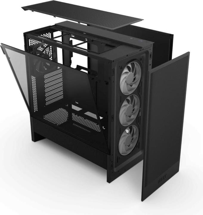 Actual product image NZXT H5 Flow RGB ( 2024 ) (schwarz, Tempered Glass) (ATX, Mini-ITX, mATX)