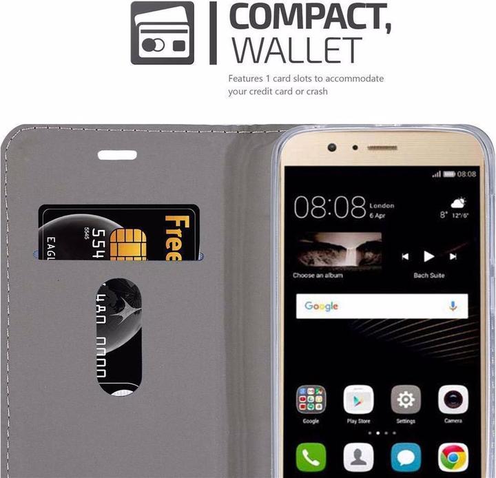 Produktbild Cadorabo Book Jeans Optik Cover (Huawei P8 Max)