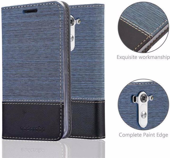 Produktbild Cadorabo Book Jeans Optik Cover (LG G3s)