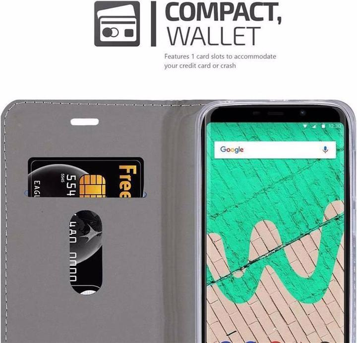 Produktbild Cadorabo Book Jeans Optik Cover (Wiko View Max)