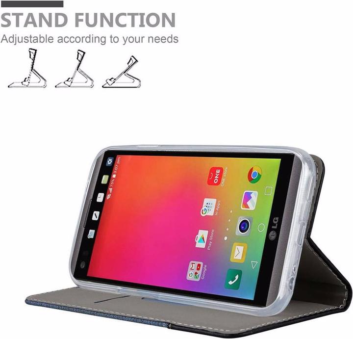 Produktbild Cadorabo Book Jeans Optik Cover (LG V20)