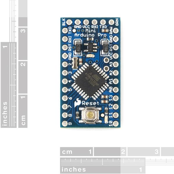 Actual product image SparkFun Arduino Pro Mini 328 5V/16Mhz (Steering)