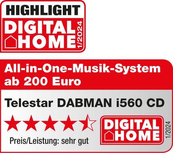 Productafbeelding Imperial Radio DABMAN i560 CD Multifunctionele Radio (FM, DAB+, VHF, Internet radio, Bluetooth, WiFi)