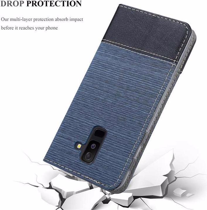 Actual product image Cadorabo Book Jeans Optics Cover (Samsung Galaxy A6+)