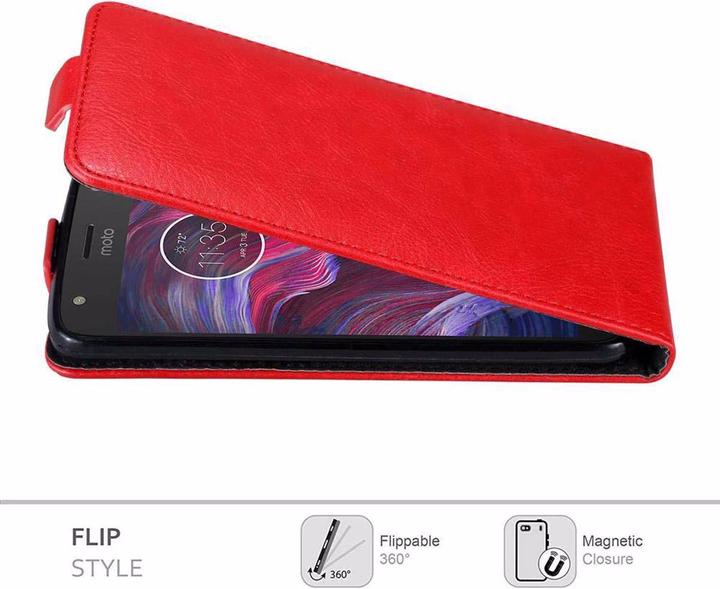 Immagine prodotto Cadorabo Flip come copertura invisibile (Motorola Moto X4)