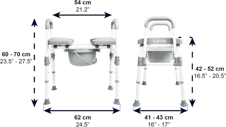 Immagine prodotto Kmina Verstellbare Toilettensitzerhöhung mit Armlehnen (Toilette)