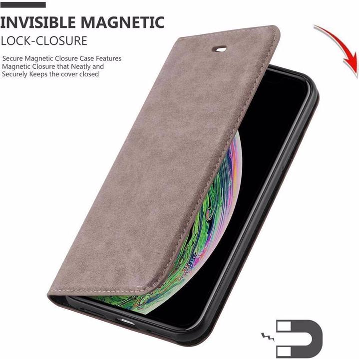 Produktbild Cadorabo Book Invisible Magnet Cover (Apple iPhone XS Max)