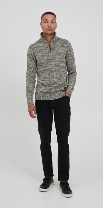 Immagine prodotto Solid Philostrate Maglione In Maglia Grossa Pullover Maglieria Da Donna Con Colletto Troyer In Coton (S)