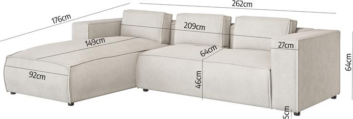 Actual product image Ropez Cloe (Corner sofa)
