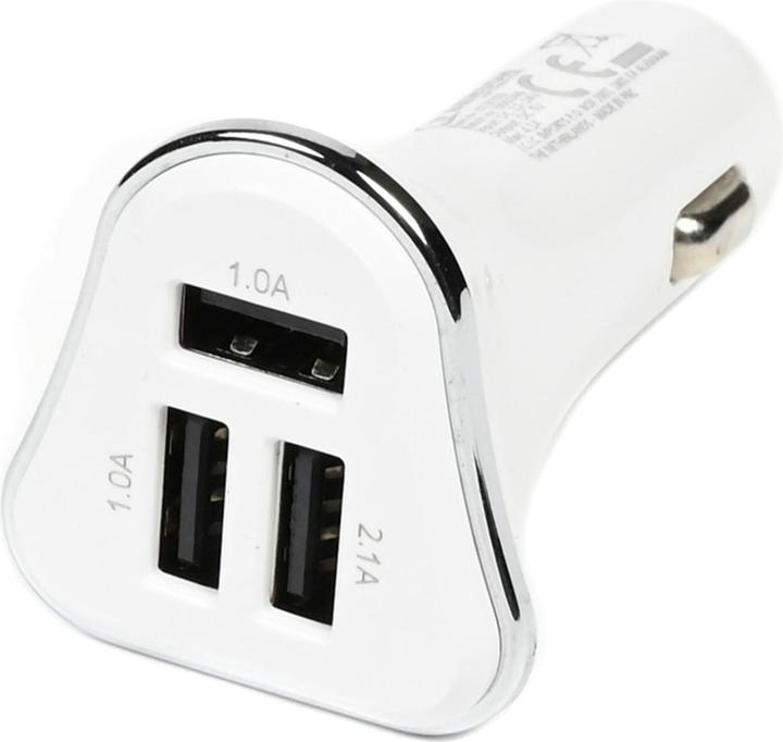 Actual product image Benson Car charger 3 USB ports 4.1a 12-24V