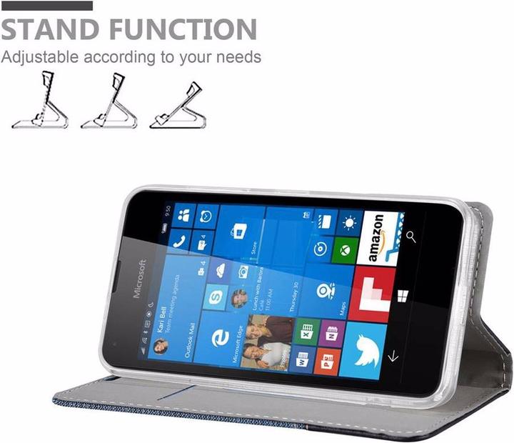 Image du produit Cadorabo Couverture look jeans Book (Microsoft Lumia 550)