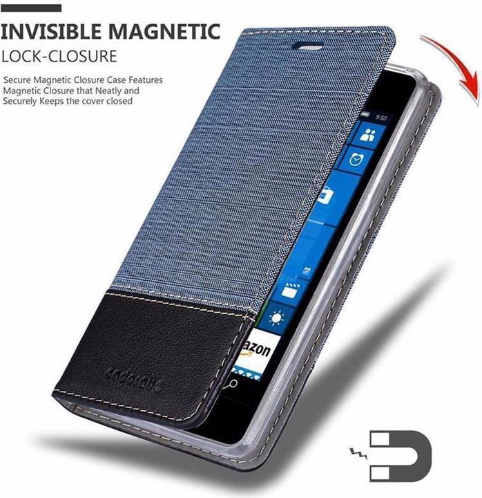 Image du produit Cadorabo Couverture look jeans Book (Microsoft Lumia 550)