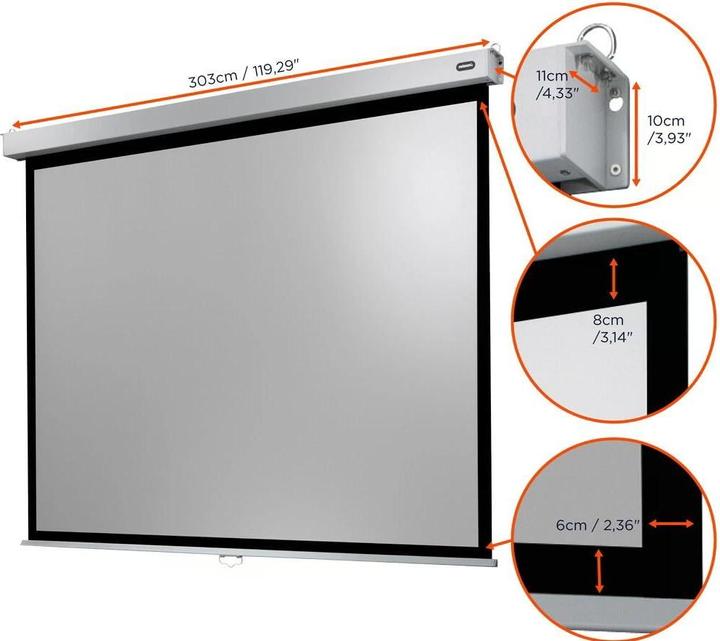 Produktbild Celexon Rollo-Leinwand Professional Plus 280x210 cm 4:3 (137.80", 4:3)