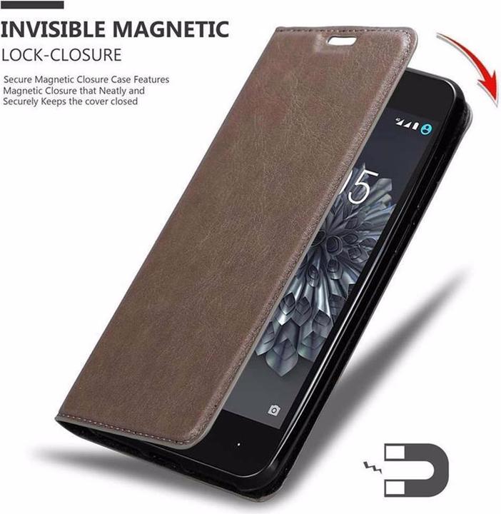 Image du produit Cadorabo Book Couverture magnétique invisible (BQ Aquaris X5)