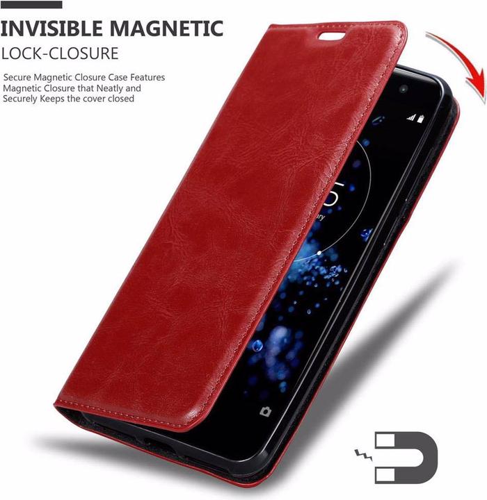 Actual product image Cadorabo Book Invisible Magnet Cover (Sony Xperia XZ2 Premium)