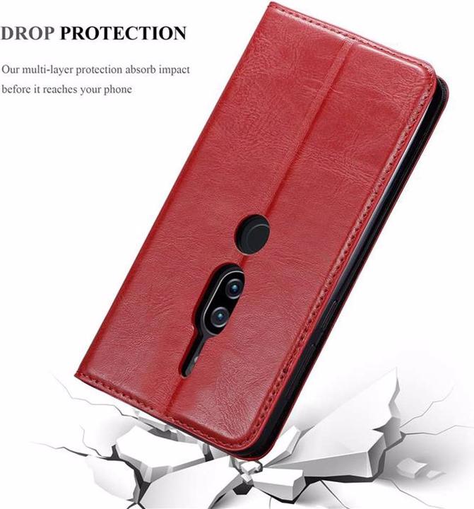 Actual product image Cadorabo Book Invisible Magnet Cover (Sony Xperia XZ2 Premium)