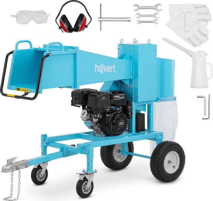 Hillvert Wood Chipper - 18 HP - Ø 12 cm