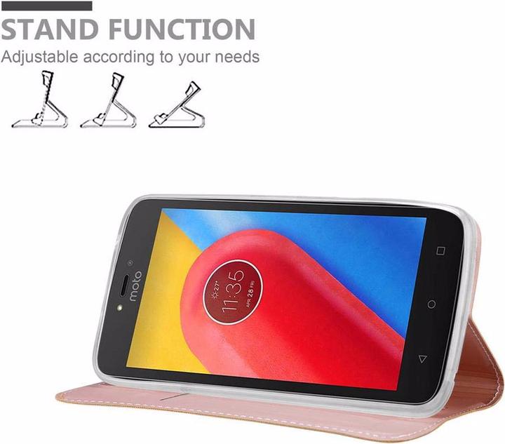 Actual product image Cadorabo Book Classy Style Cover (Motorola Moto C)