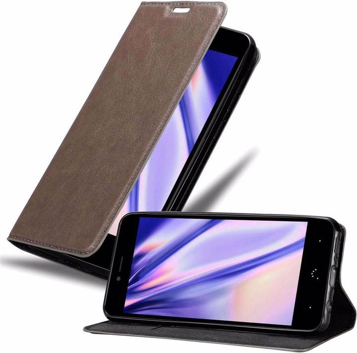 Actual product image Cadorabo Book Invisible Magnet Cover (BQ Aquaris U Plus)
