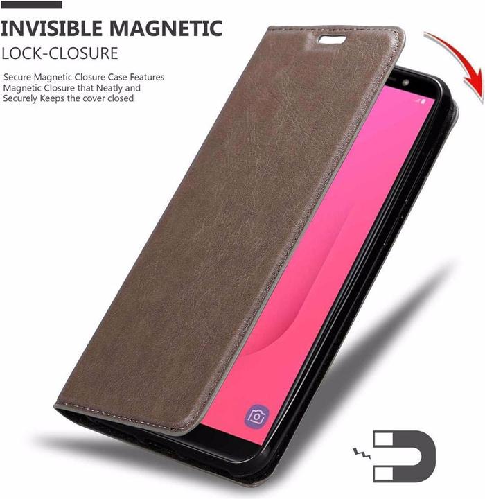 Produktbild Cadorabo Book Invisible Magnet Cover (Samsung Galaxy J8 (2018))