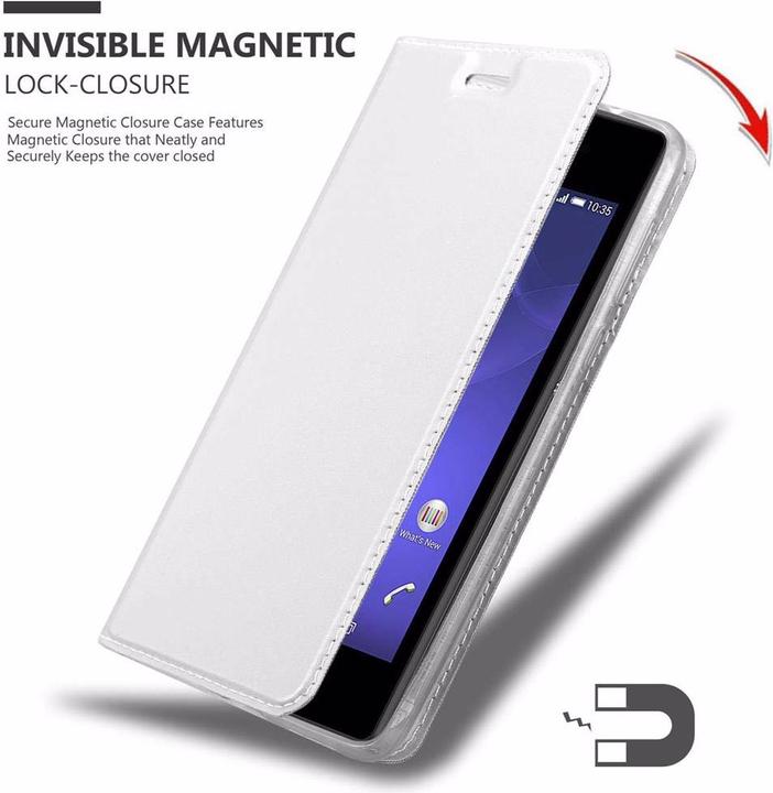 Actual product image Cadorabo Book Classy Style Cover (Sony Xperia E3)
