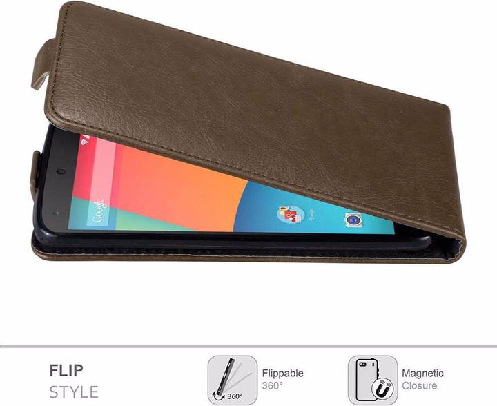 Immagine prodotto Cadorabo Flip come copertura invisibile (LG Nexus 5)