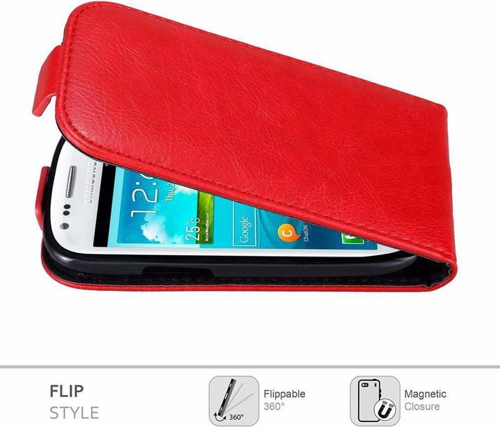 Immagine prodotto Cadorabo Flip come copertura invisibile (Samsung Galaxy S3 Mini)