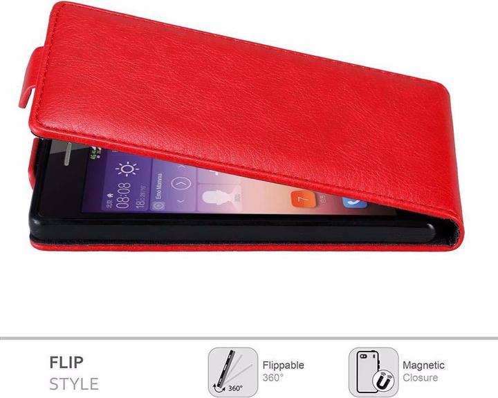 Immagine prodotto Cadorabo Flip come copertura invisibile (Huawei Ascend P7)