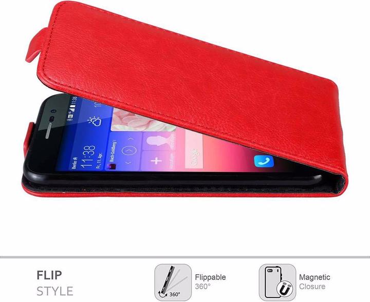 Immagine prodotto Cadorabo Flip come copertura invisibile (Huawei Ascend P7)
