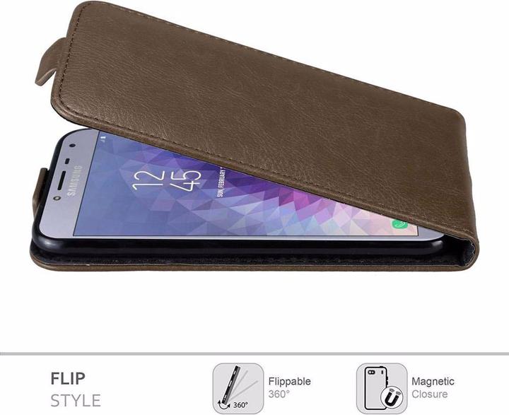 Immagine prodotto Cadorabo Flip come copertura invisibile (Samsung Galaxy J4 (2018))