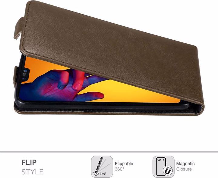 Immagine prodotto Cadorabo Flip come copertura invisibile (Huawei Nova 3E)
