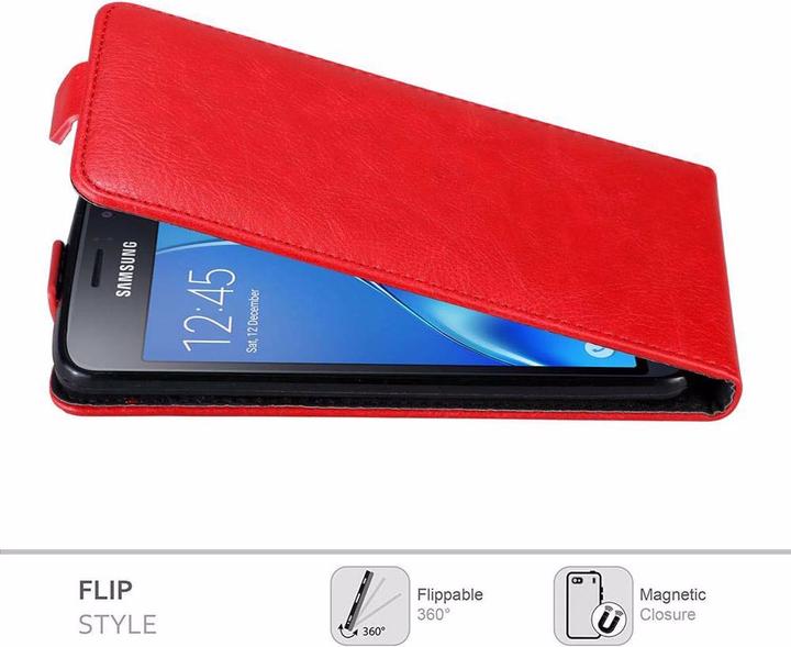 Immagine prodotto Cadorabo Flip come copertura invisibile (Samsung Galaxy J1 (2016))