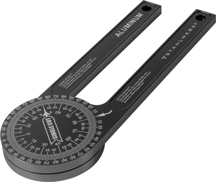 Produktbild Stahlwerk Winkelmesser 360° Grad Aluminium Gehrungswinkelmesser