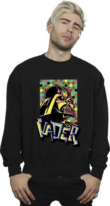 Actual product image Star Wars Mens Vader Graffiti Pop Art Sweatshirt (L)