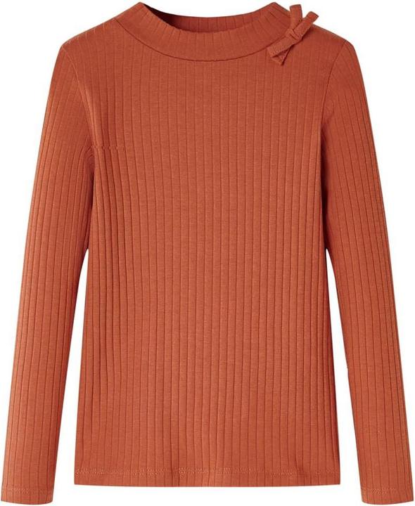 VidaXL Kinder-Langarmshirt Cognac 104,Material: 95 % Baumwolle. 5 (104)