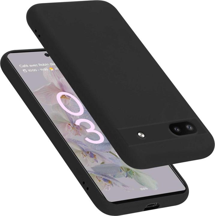 Productafbeelding Cadorabo Hoesje voor Google PIXEL 6A TPU Vloeibaar Siliconen Hoesje (Google Pixel 6a)