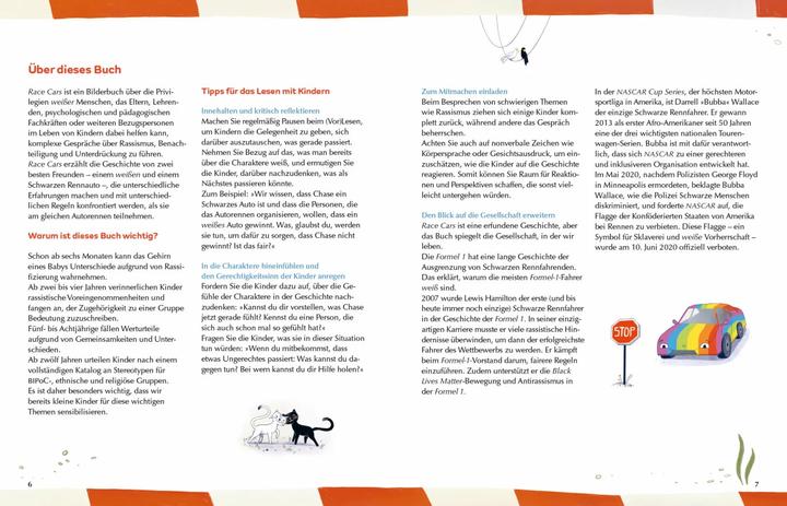 Produktbild Race Cars – Ein unfaires Rennen - Gemeinsam über weisse Privilegien und Rassismus sprechen (Deutsch, Alex Peter, Jenny Devenny, Charnaie Gordon, Melody Makeda Ledwon, 2023)