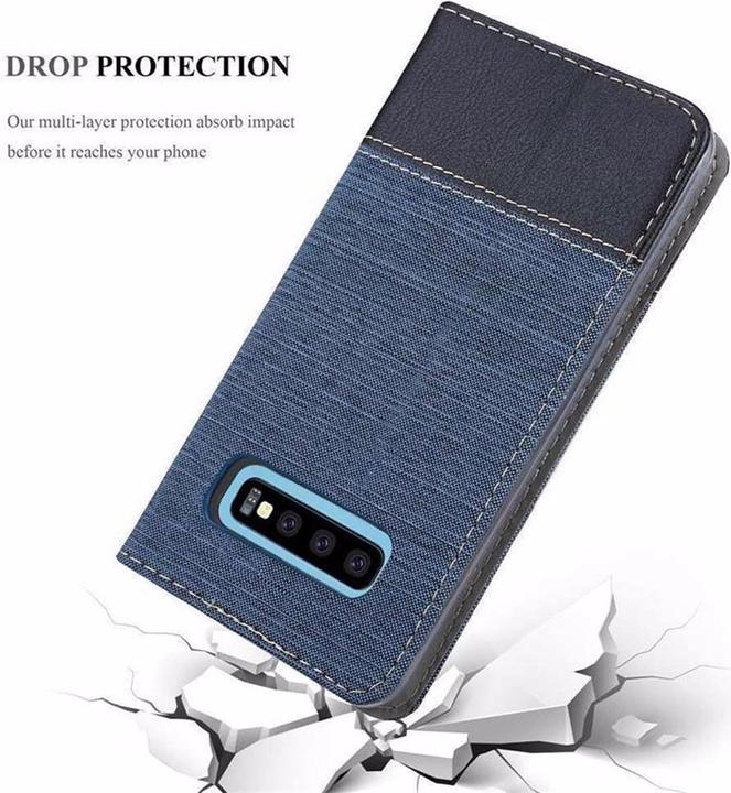 Produktbild Cadorabo Book Jeans Optik Cover (Samsung Galaxy S10)